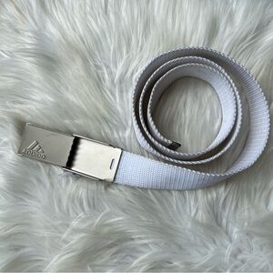 Adidas White Athletic Baseball Belt